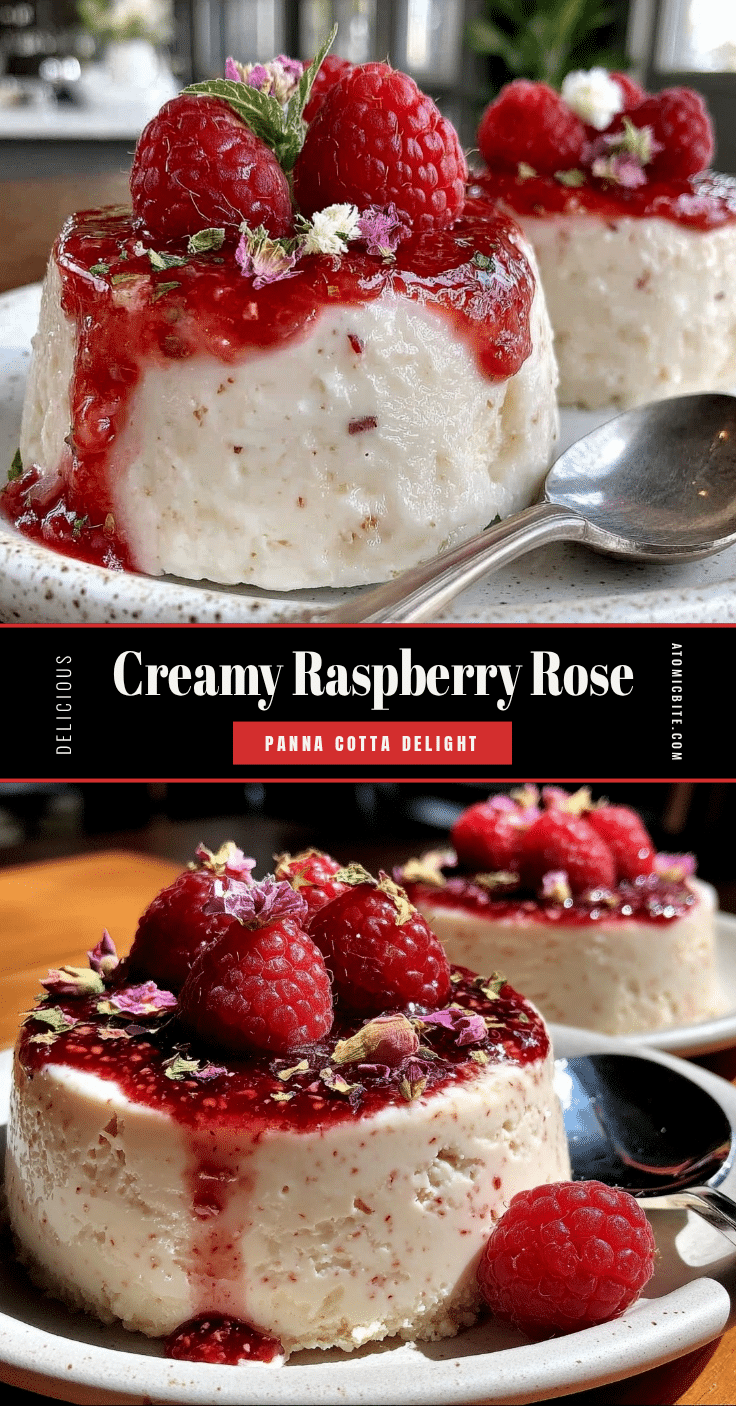 raspberry rose panna cotta recipe