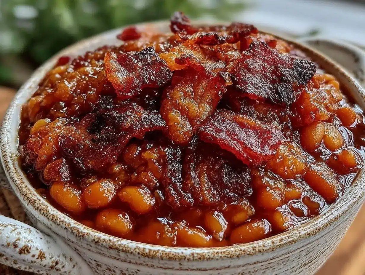 savory crockpot baked beans preparation steps