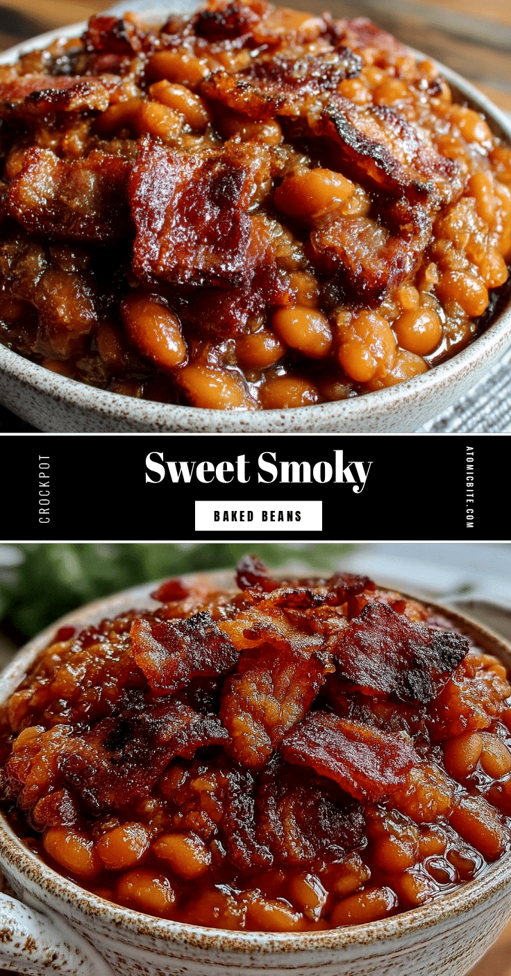 savory crockpot baked beans recipe