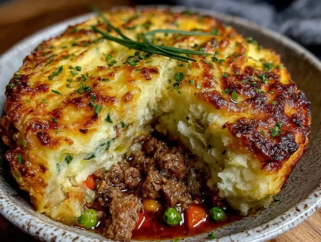 shepherds pie with creamy colcannon mashed potato topping preparation steps