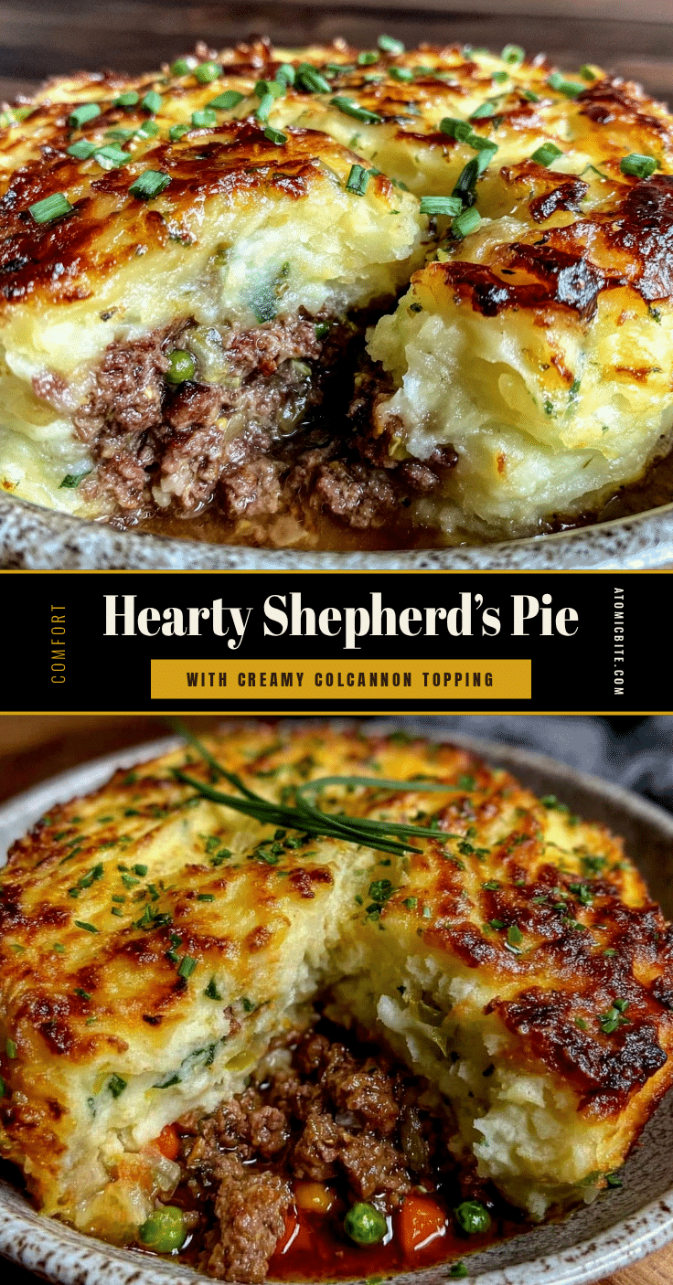 shepherds pie with creamy colcannon mashed potato topping recipe