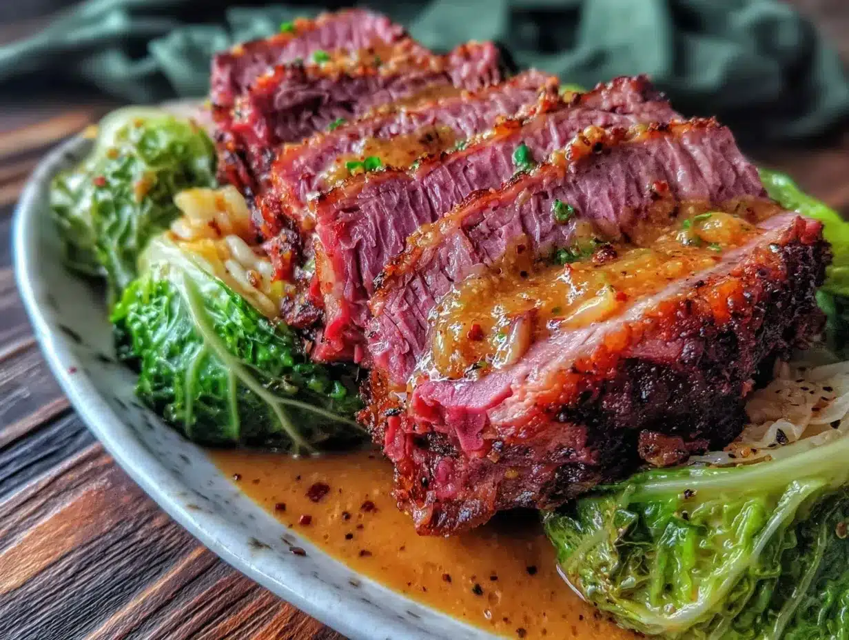 slow cooker corned beef and cabbage preparation steps