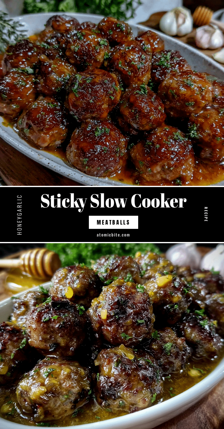 slow cooker honey garlic meatballs recipe