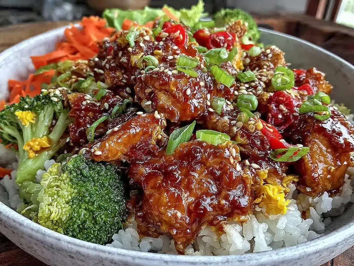 slow cooker honey teriyaki chicken bowls preparation steps