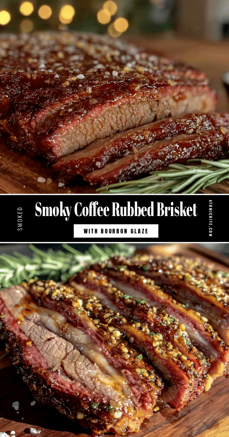 smoked brisket with coffee rub and bourbon glaze recipe