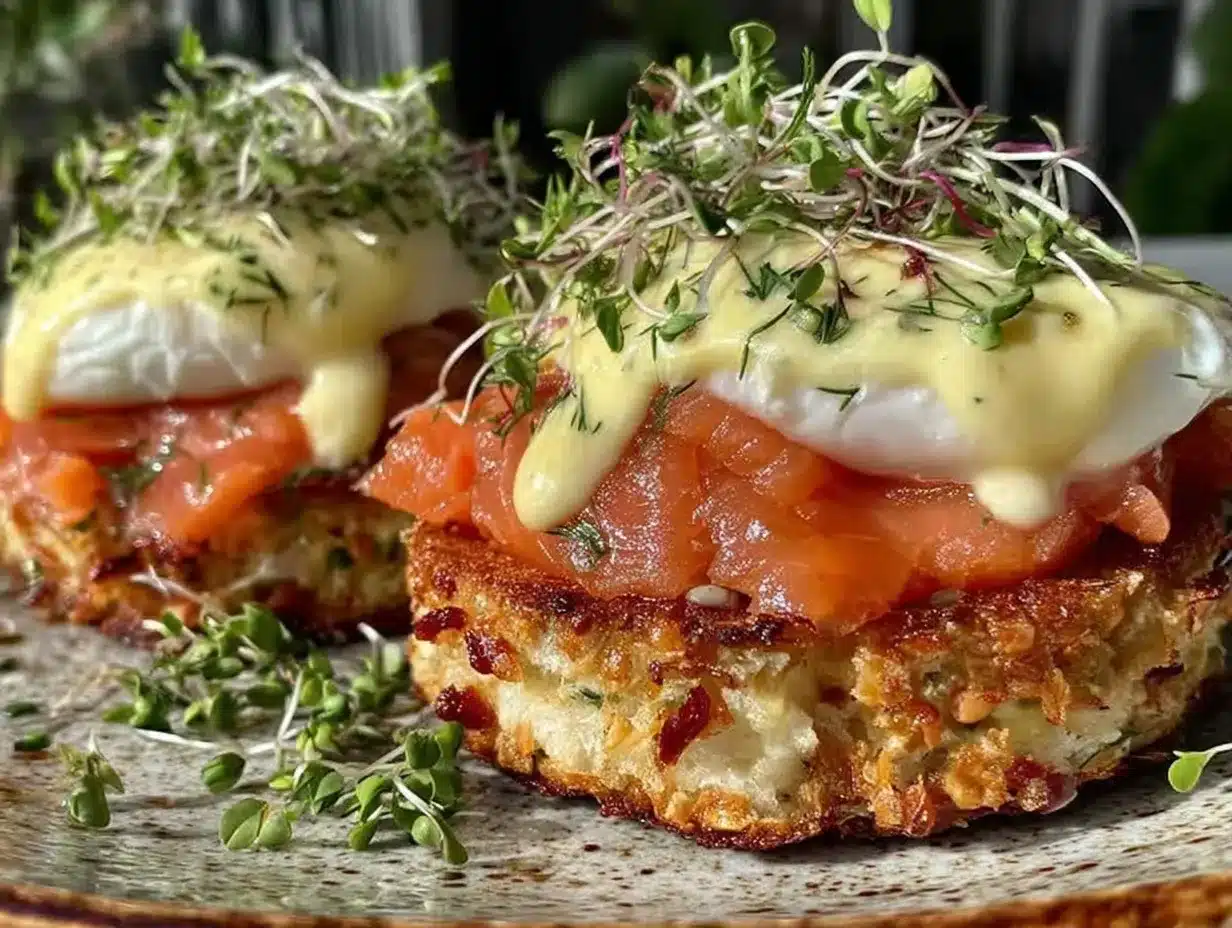 smoked salmon eggs benedict preparation steps