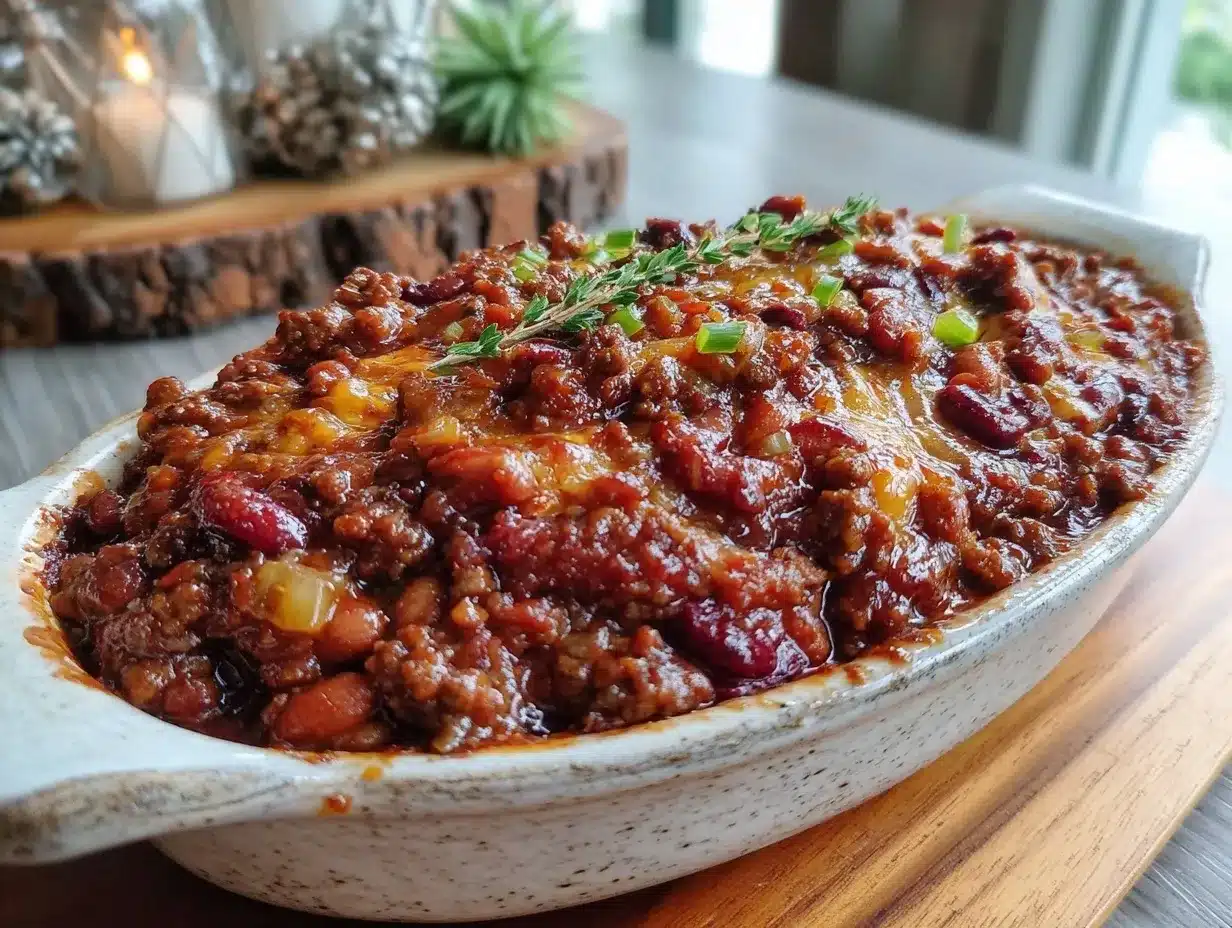 smoky bbq baked beans with beef preparation steps