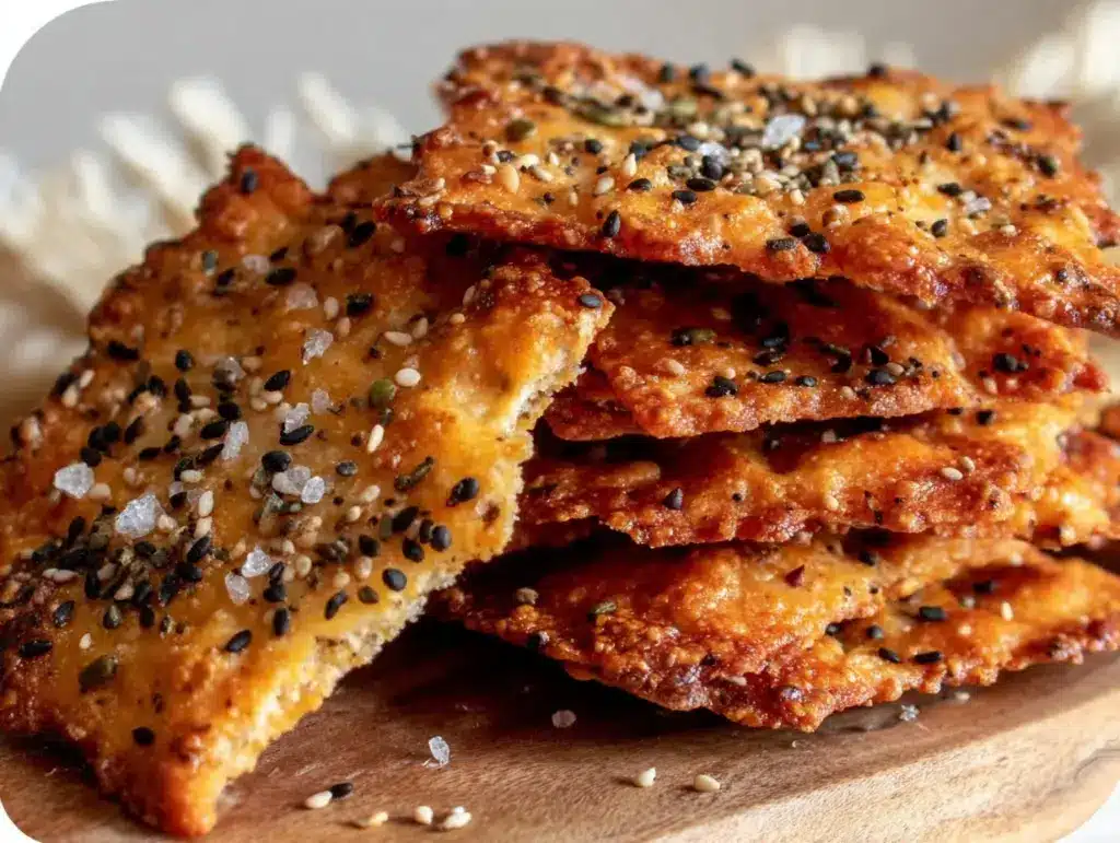 sourdough discard crackers - featured image