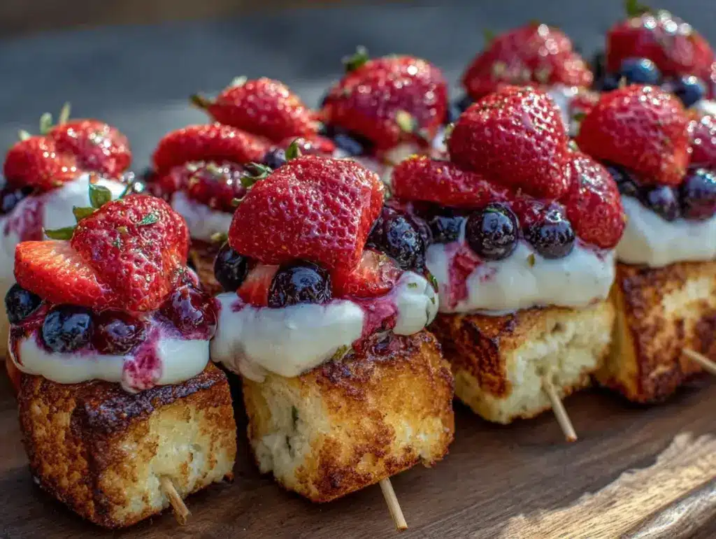 strawberry shortcake kabobs - featured image