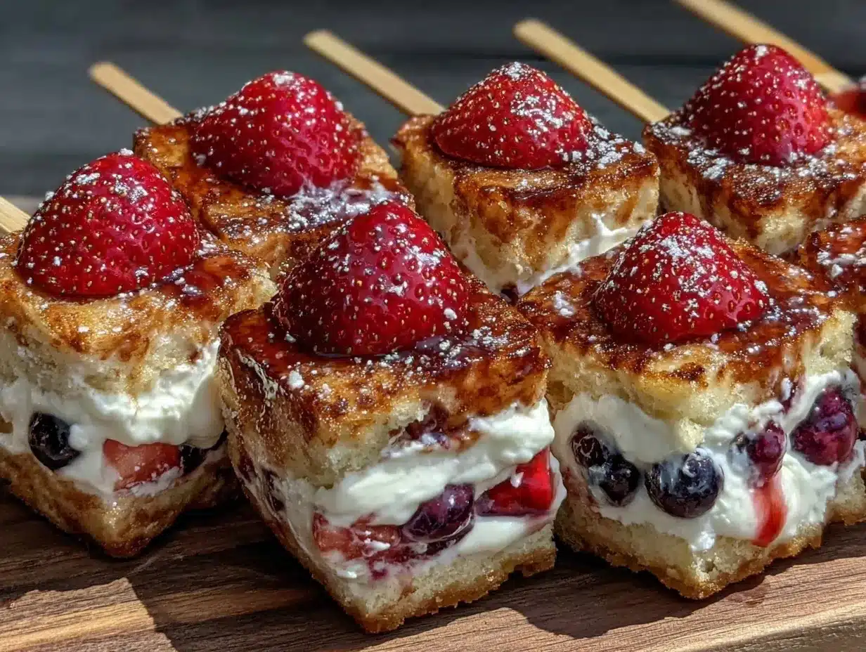 strawberry shortcake kabobs preparation steps