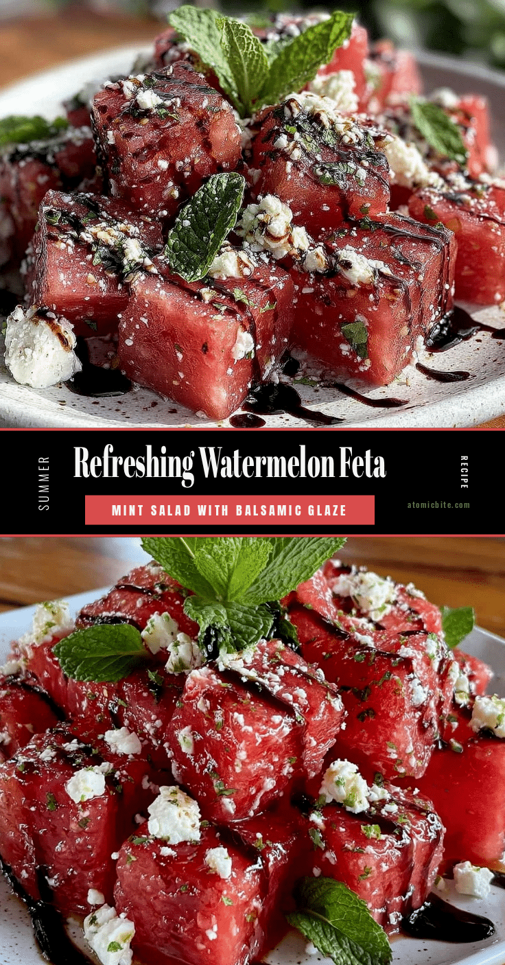 watermelon feta mint salad recipe