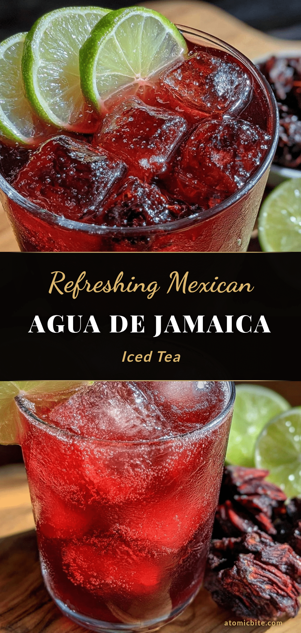 Agua de Jamaica Hibiscus Iced Tea recipe
