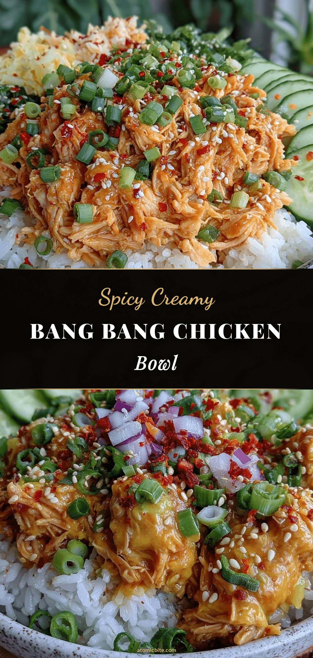 bang bang chicken rice bowl recipe