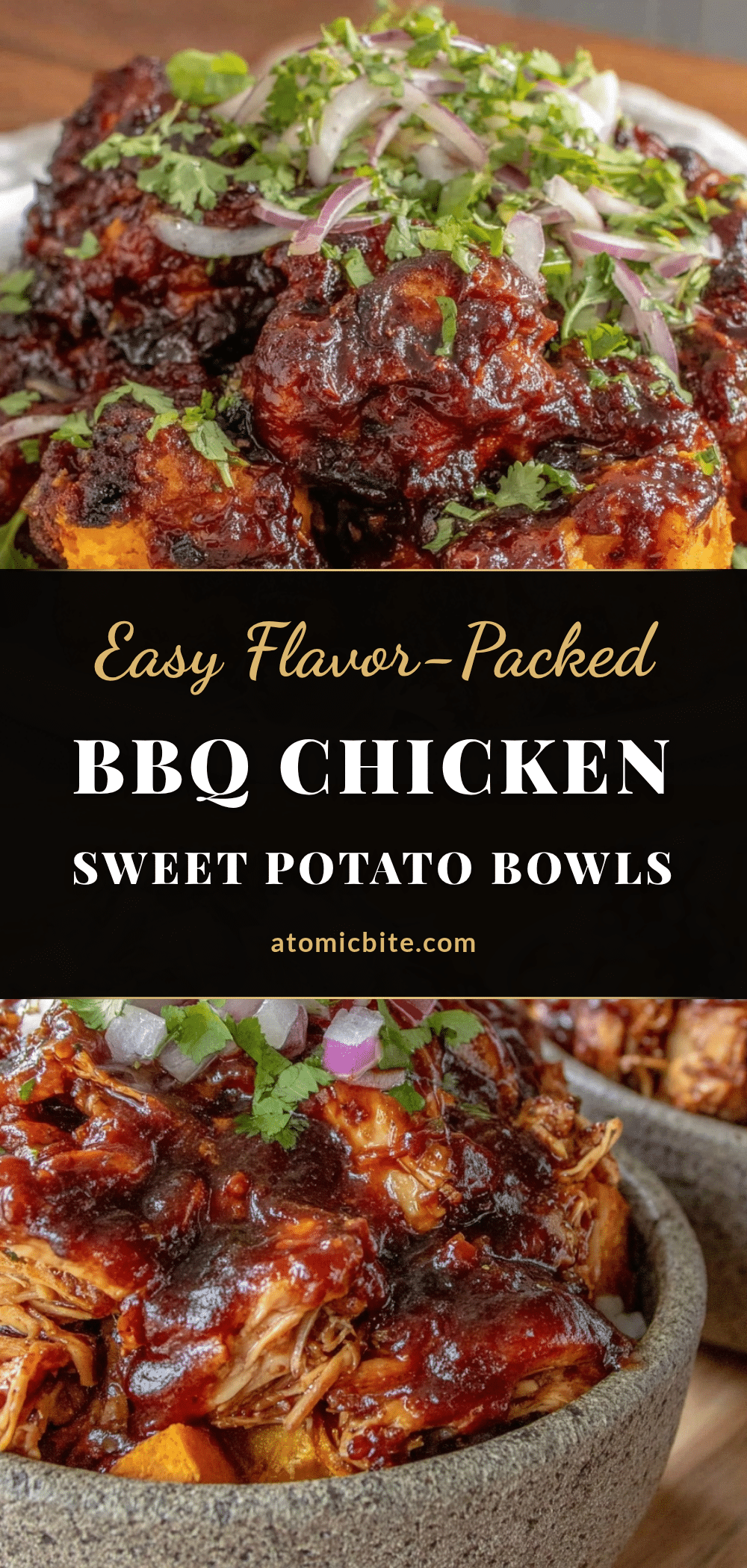 BBQ chicken sweet potato bowls recipe