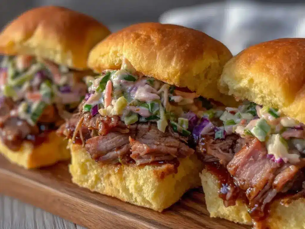 BBQ pulled pork sliders - featured image