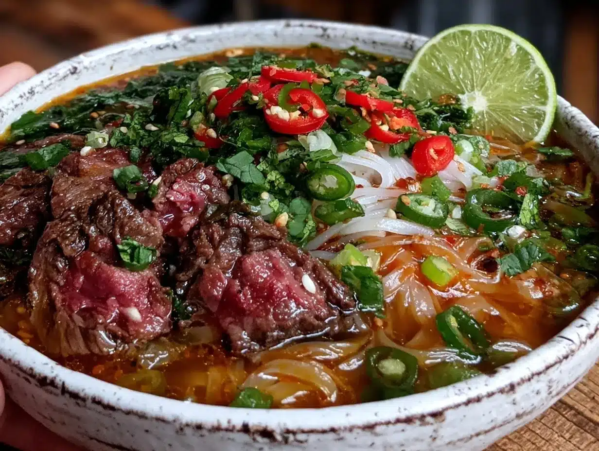 beef pho soup preparation steps