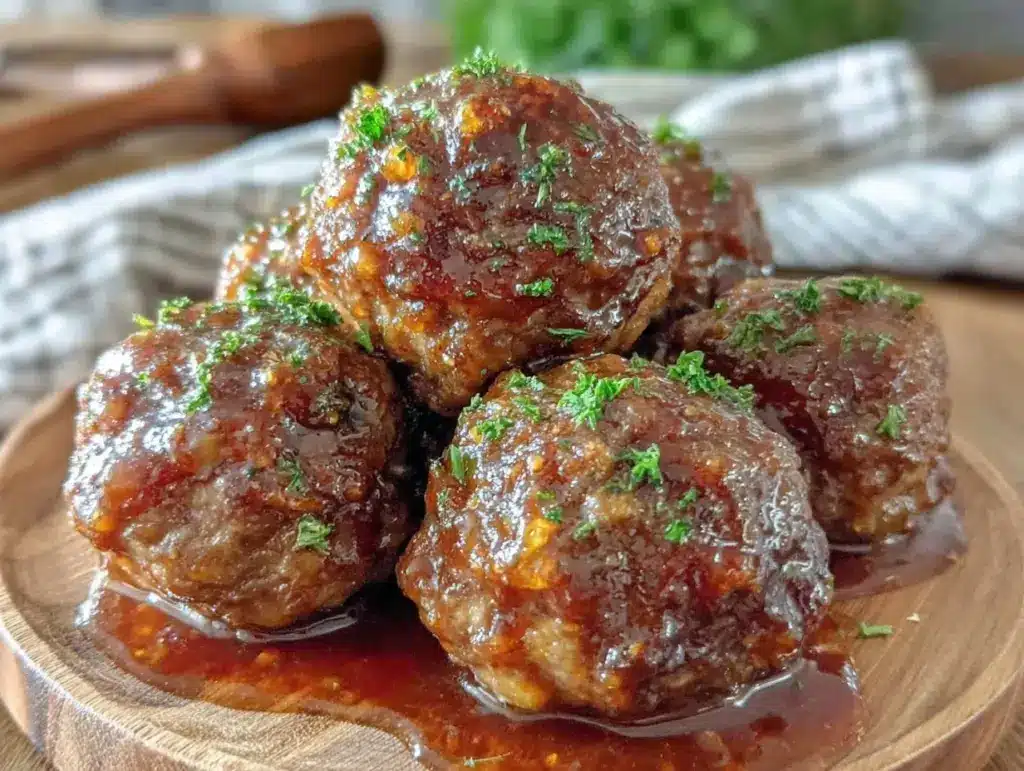 bourbon meatballs - featured image
