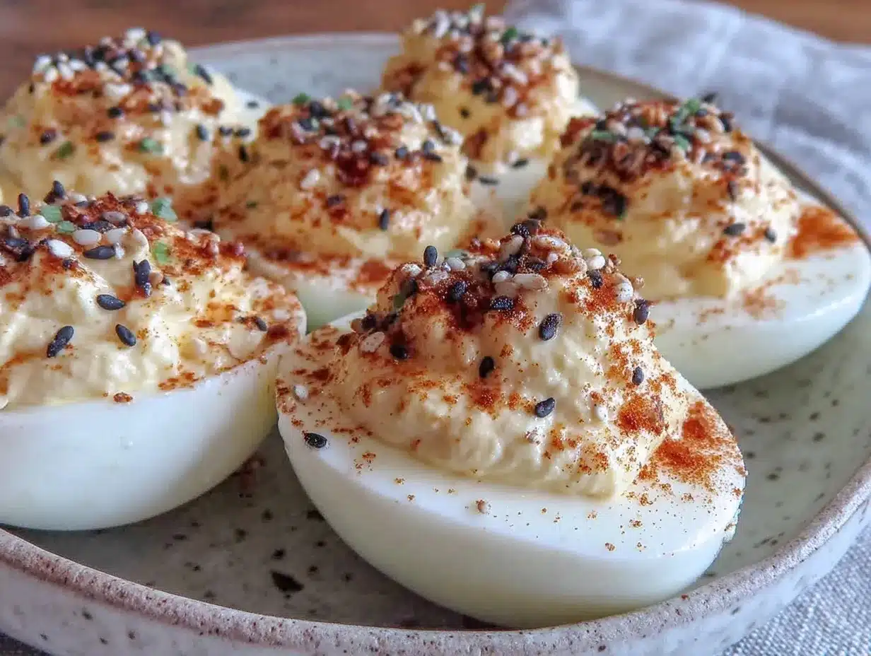 brown butter deviled eggs preparation steps
