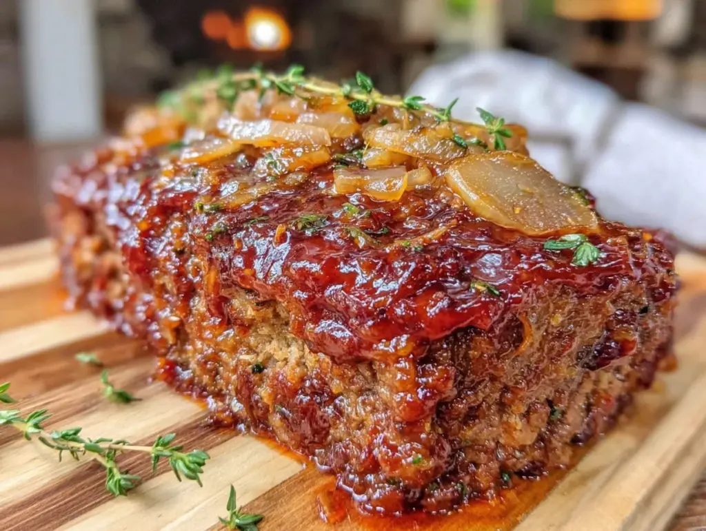 brown sugar glazed meatloaf - featured image
