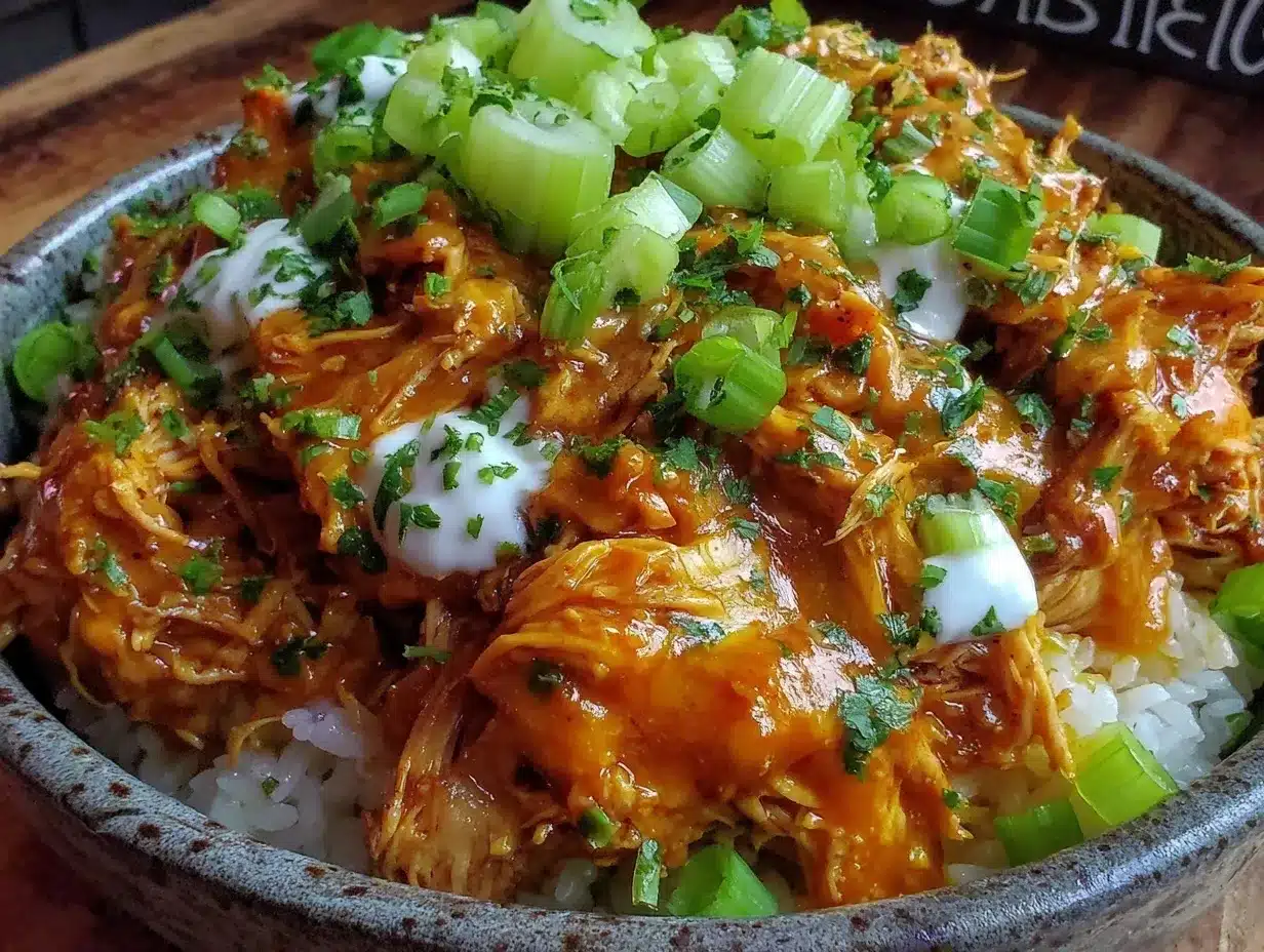 buffalo chicken bowls preparation steps