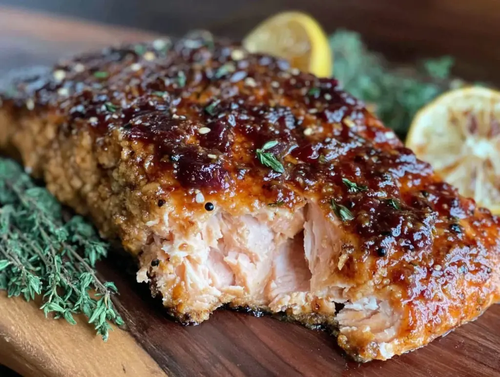 cedar plank grilled salmon - featured image