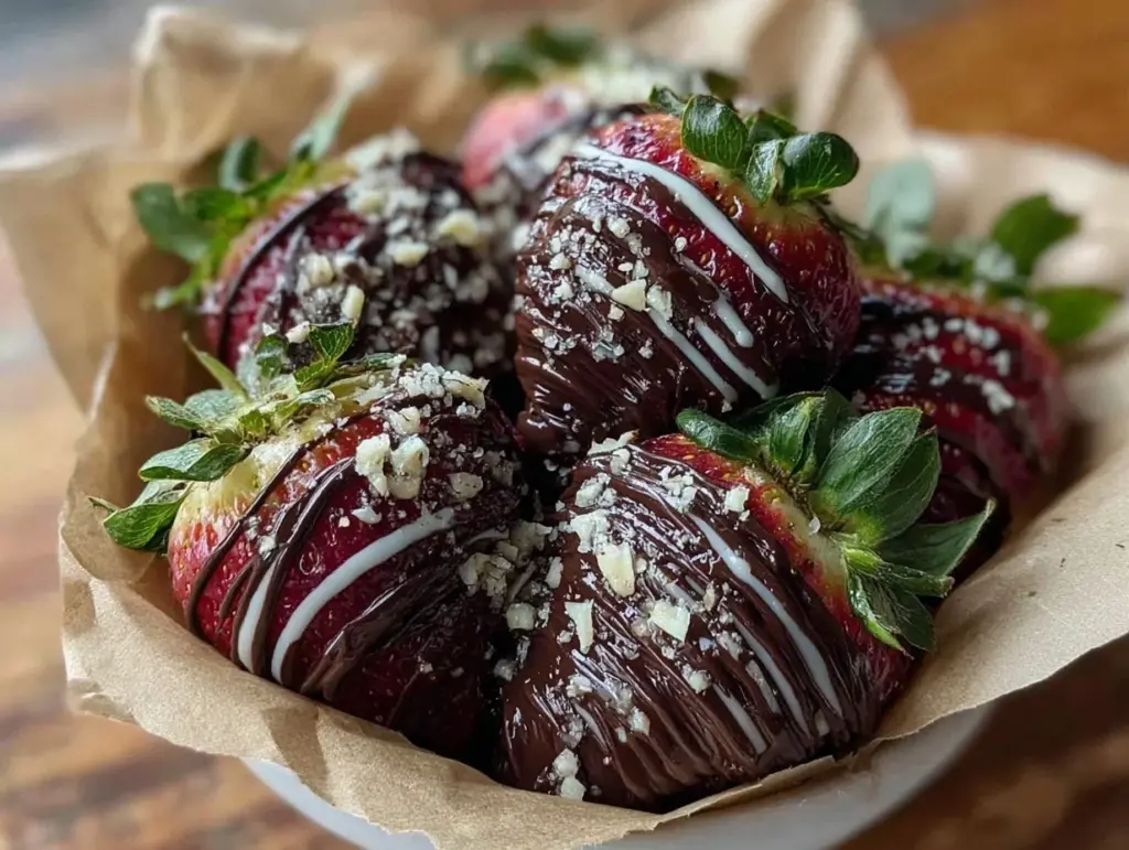 chocolate covered strawberries bouquet - featured image