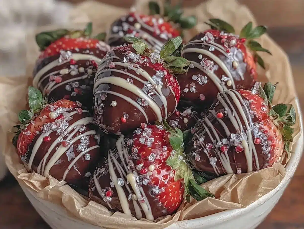 chocolate covered strawberries bouquet preparation steps