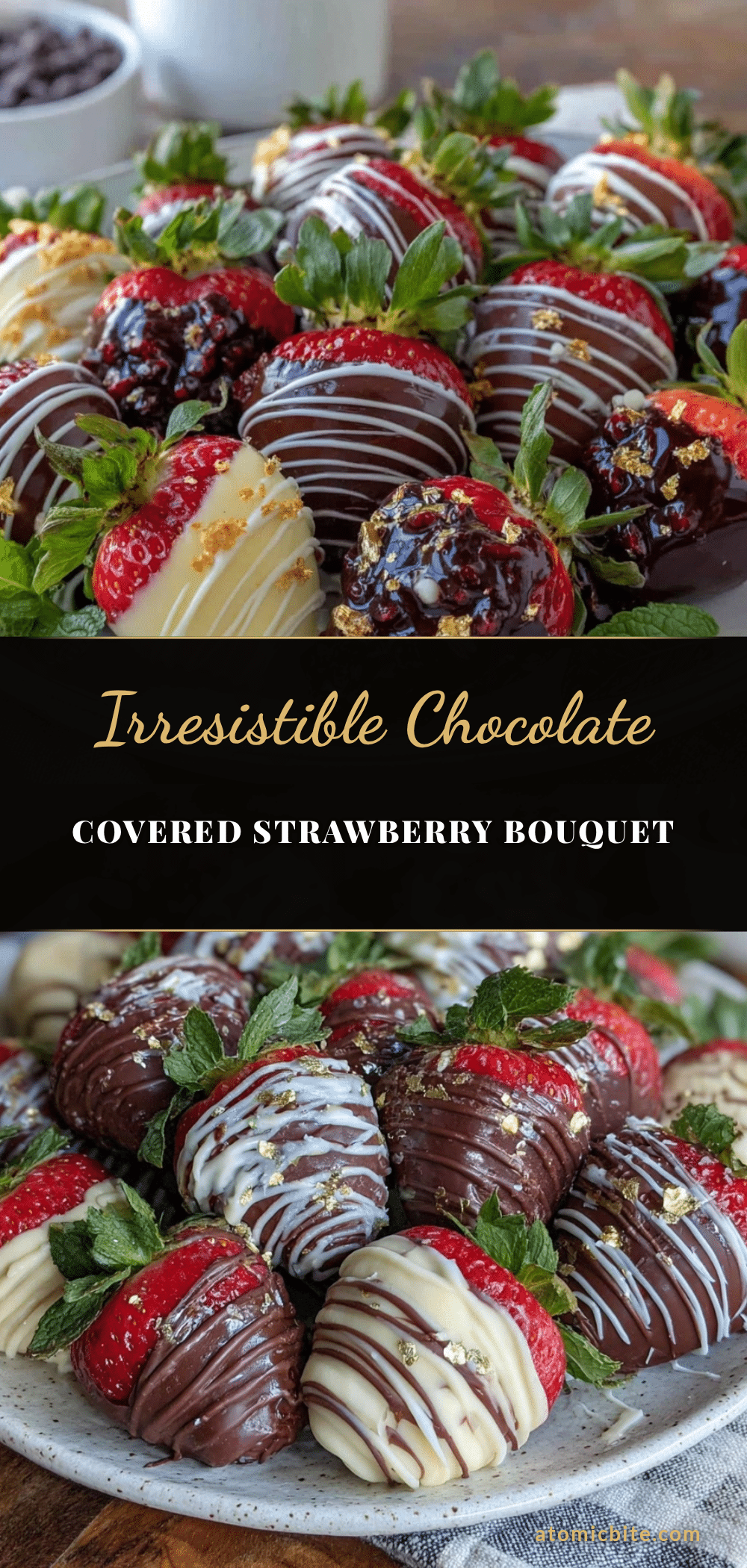 chocolate covered strawberry bouquet platter recipe