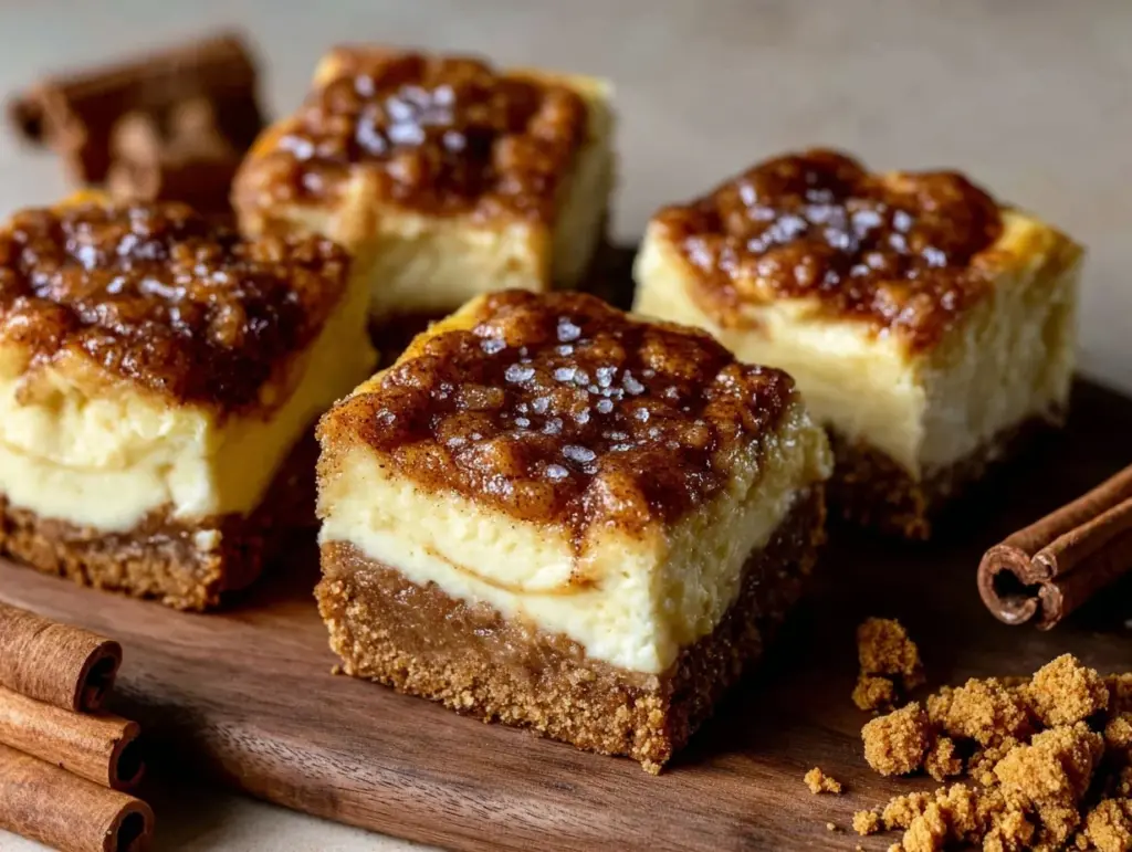 churro cheesecake bars - featured image