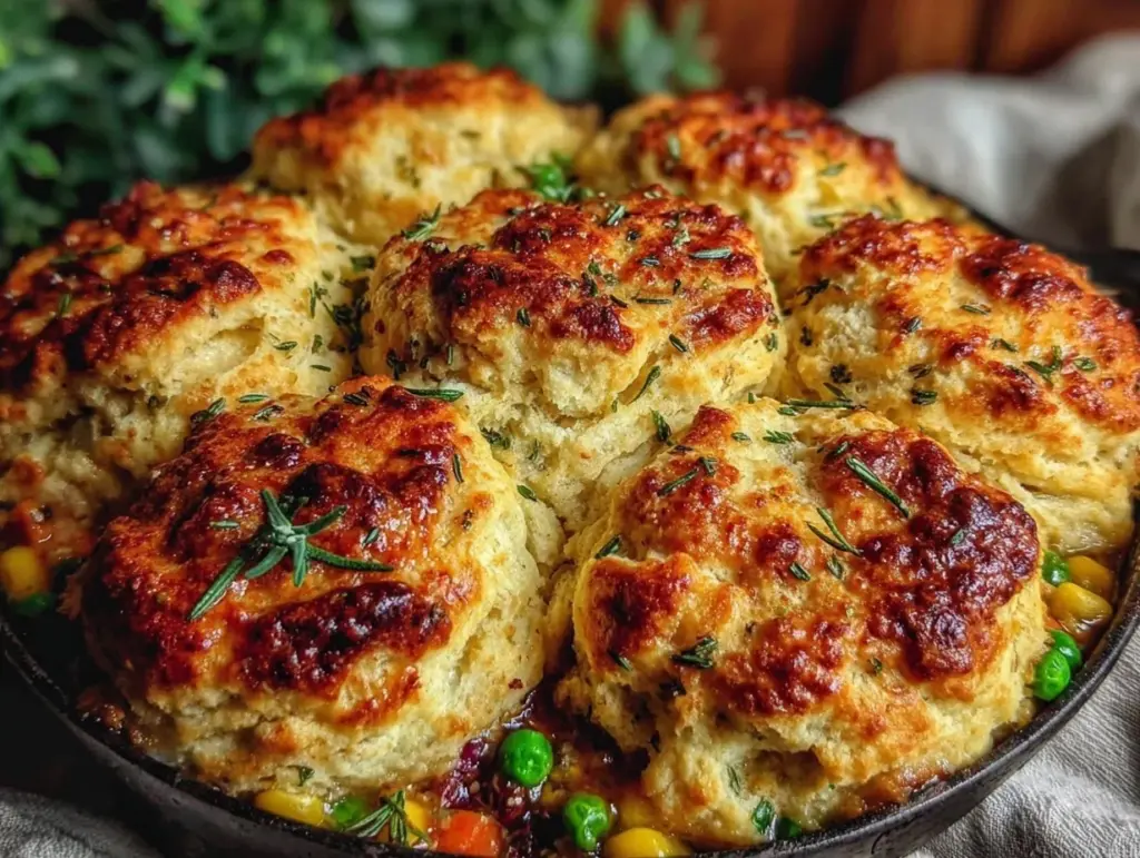 cozy vegetable pot pie - featured image