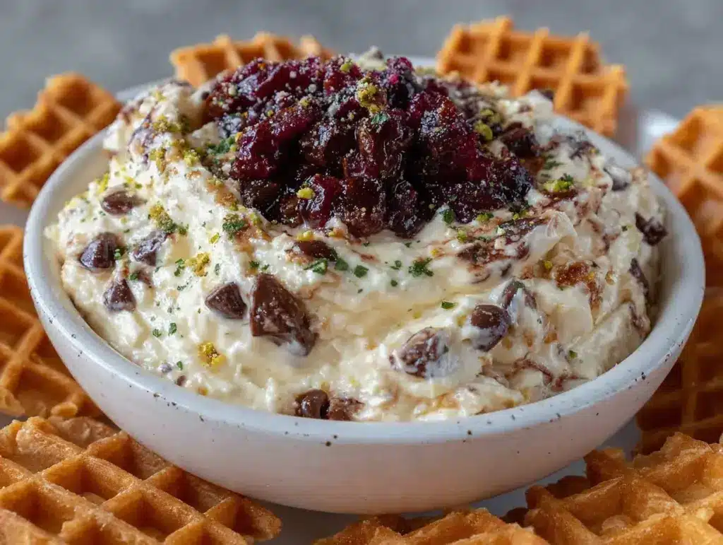 creamy cannoli dip recipe - featured image