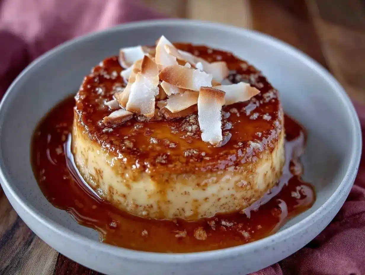 creamy caramel flan preparation steps