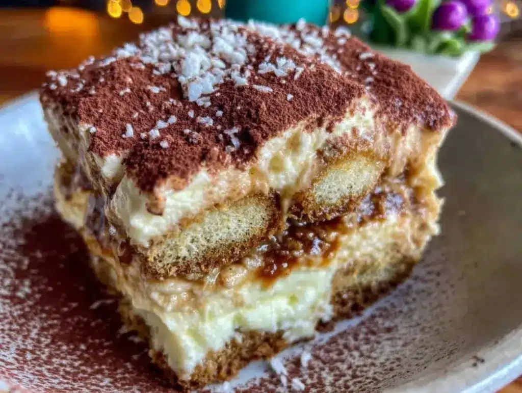 creamy classic tiramisu no-bake dessert - featured image