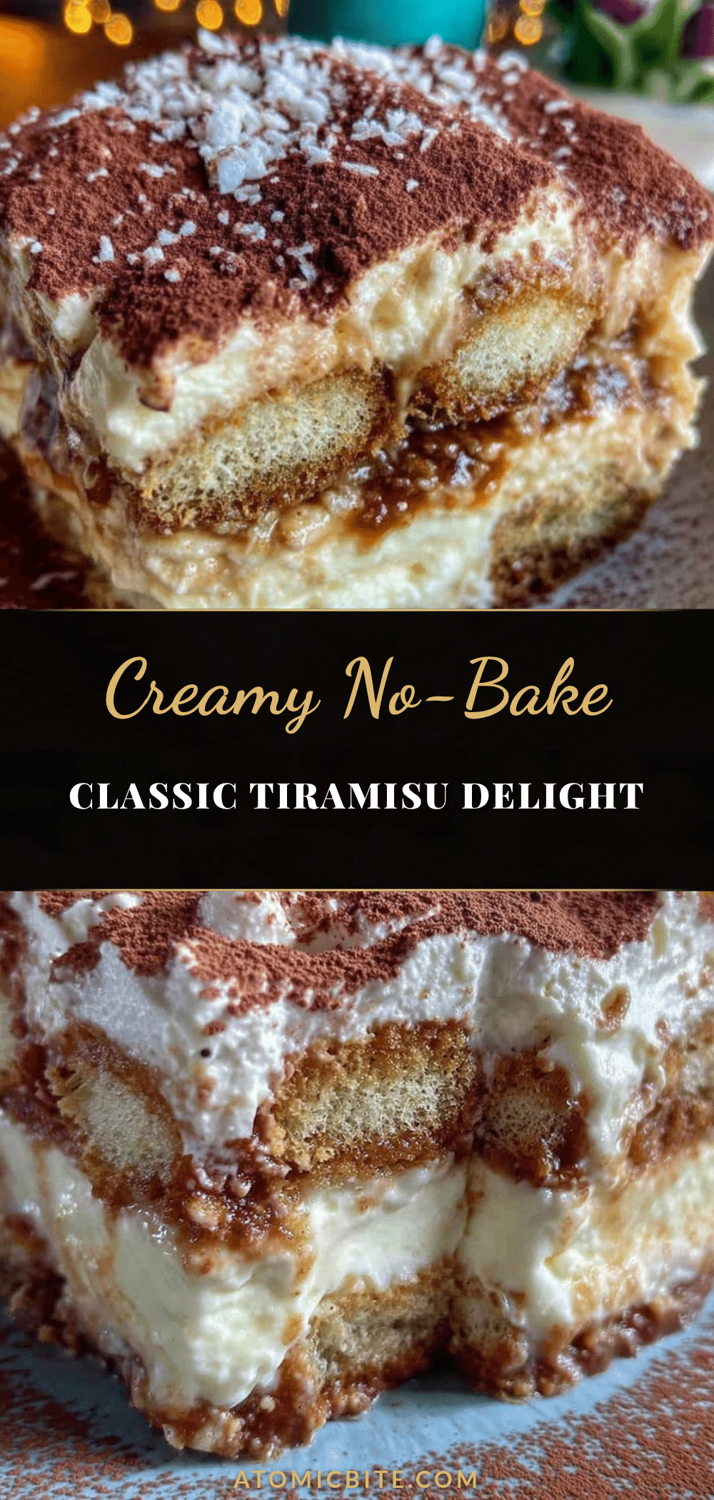 creamy classic tiramisu no-bake dessert recipe