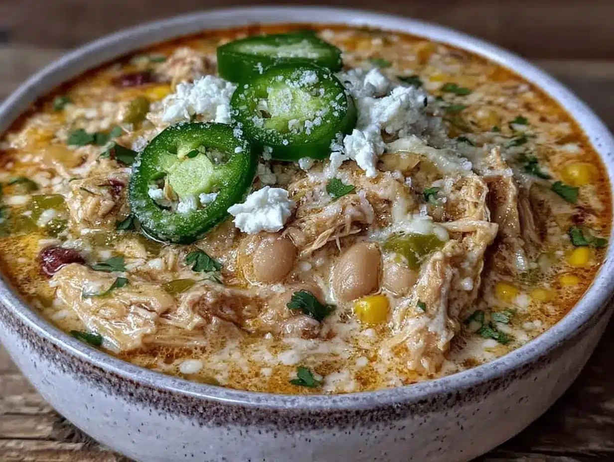 creamy crockpot white chicken chili preparation steps