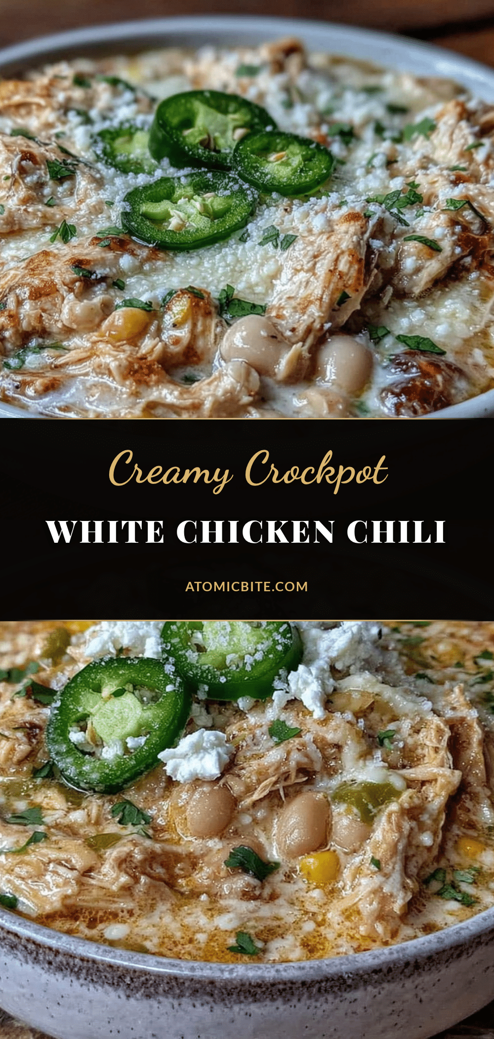 creamy crockpot white chicken chili recipe