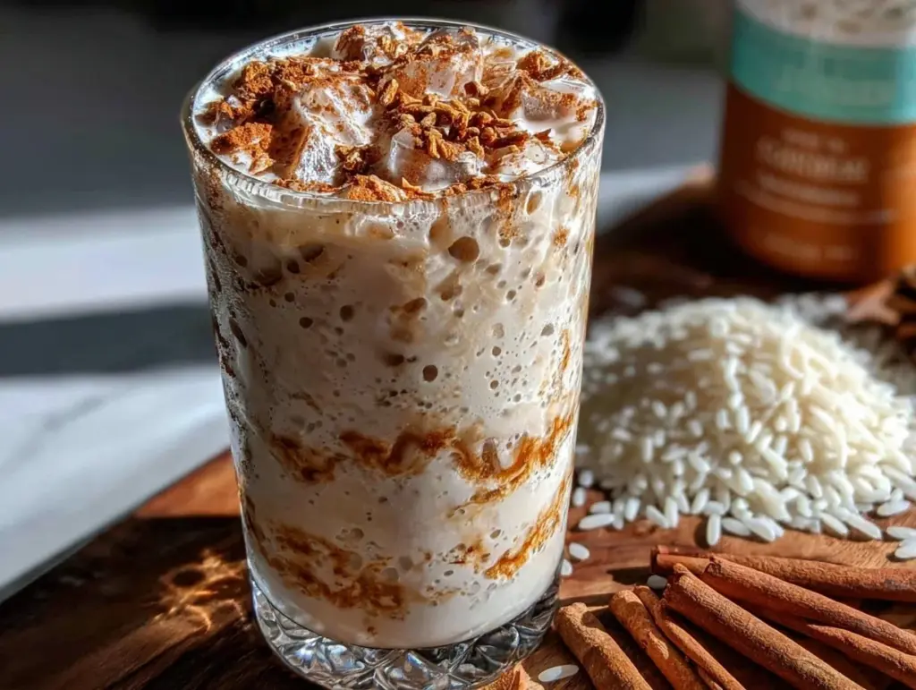 creamy homemade horchata - featured image