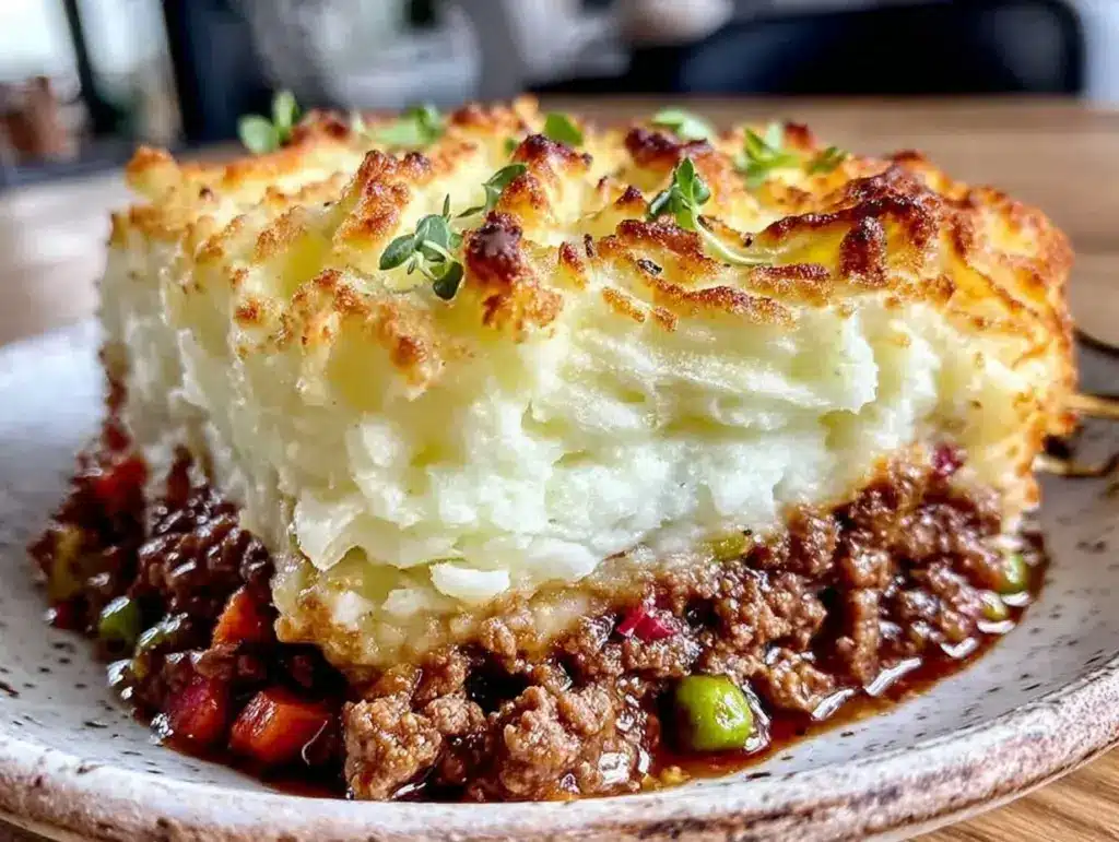 creamy shepherds pie - featured image