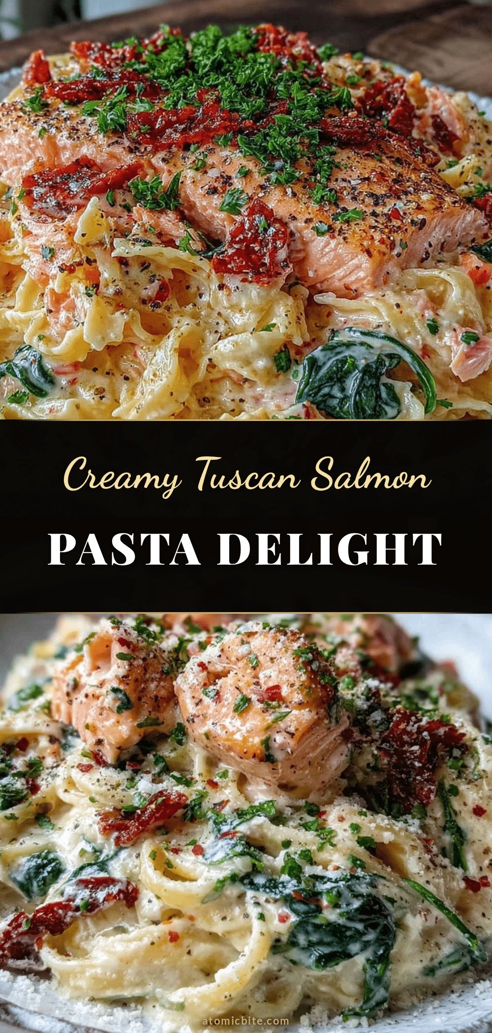 creamy tuscan salmon pasta recipe