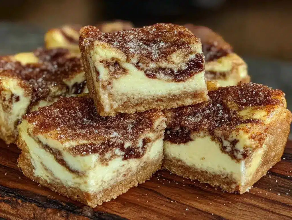 crispy churro cheesecake bars - featured image