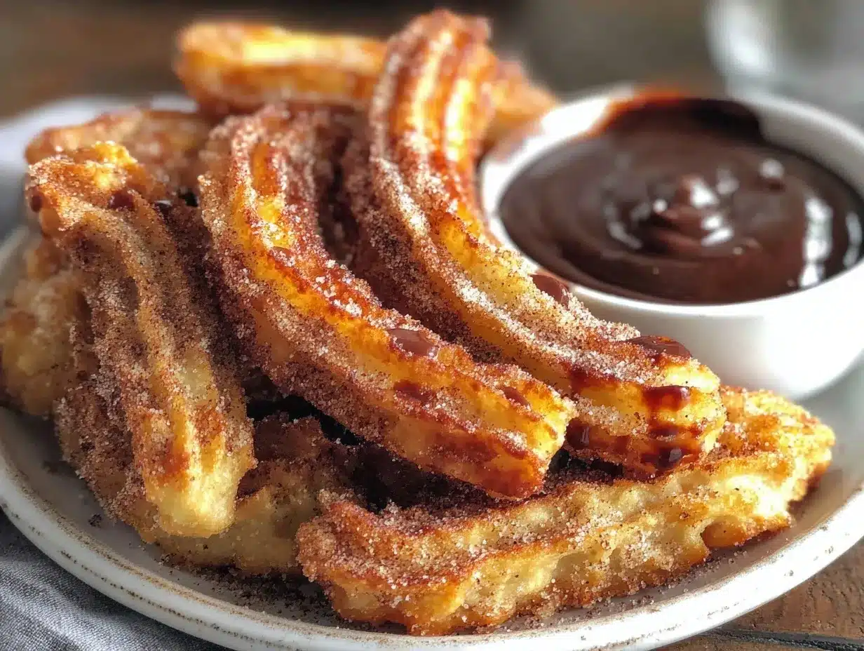 crispy homemade churros preparation steps