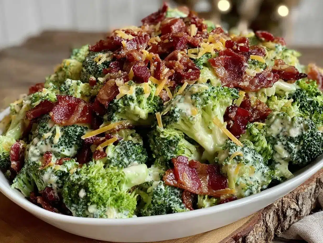 crispy loaded broccoli salad preparation steps