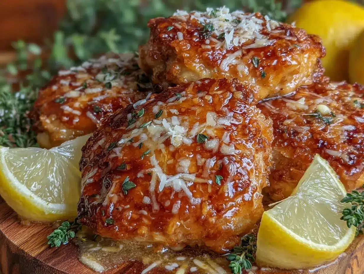 crispy Parmesan-crusted chicken thighs preparation steps