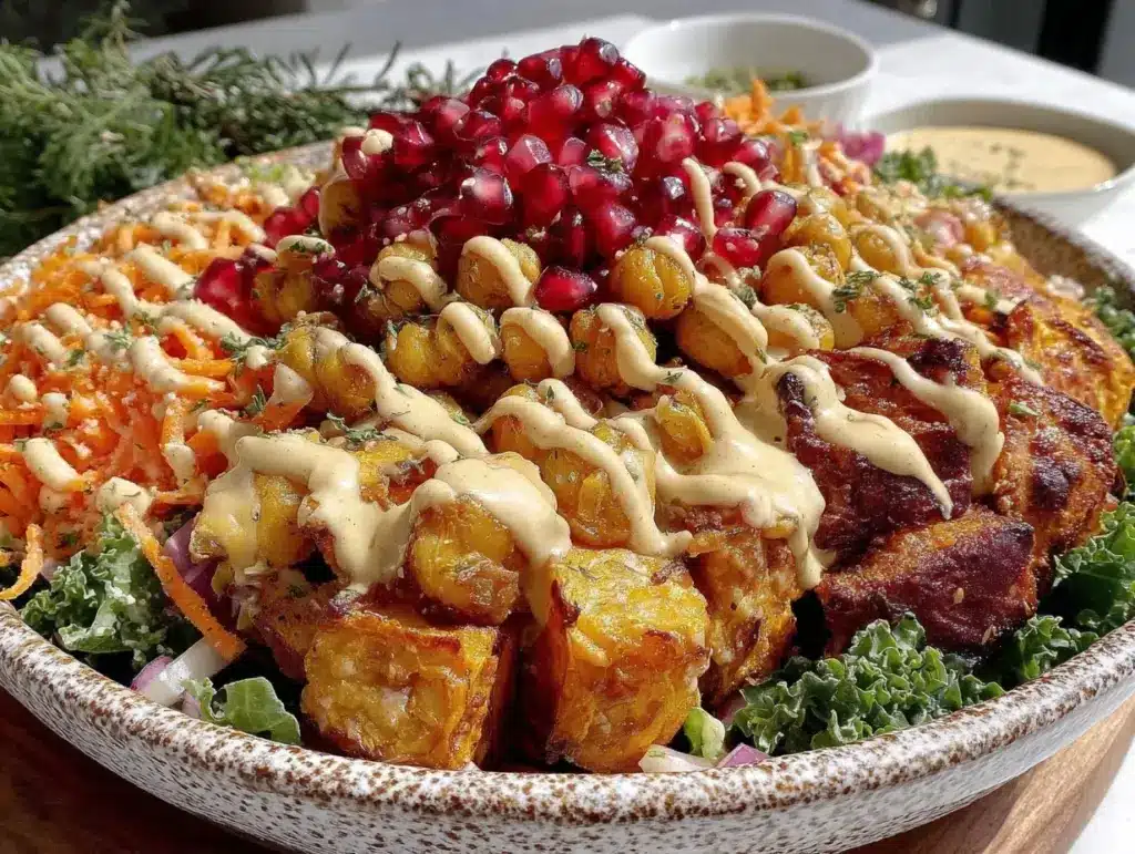 crispy roasted chickpea salad - featured image