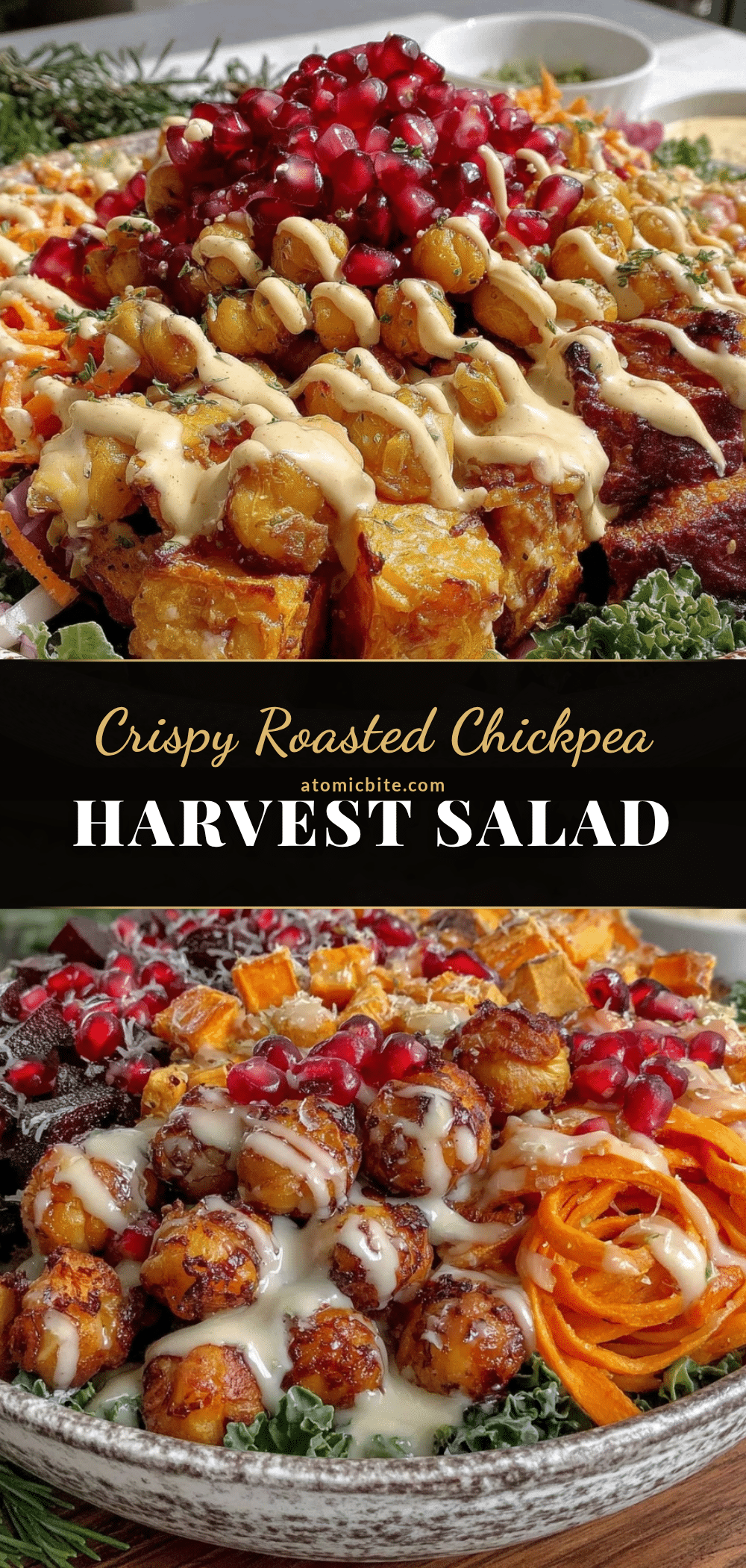 crispy roasted chickpea salad recipe