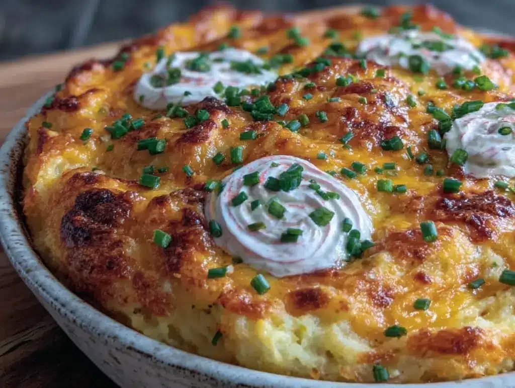 crispy twice-baked potato casserole - featured image