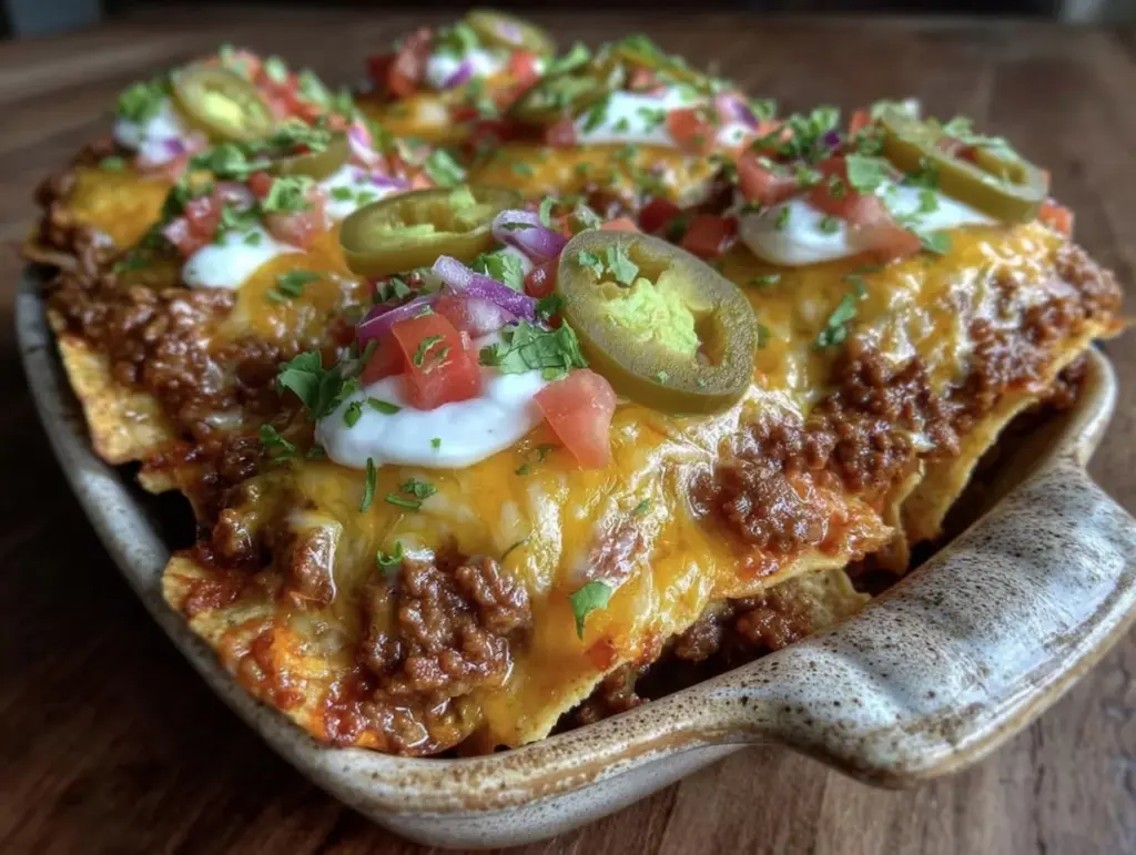 easy cheesy walking taco casserole - featured image