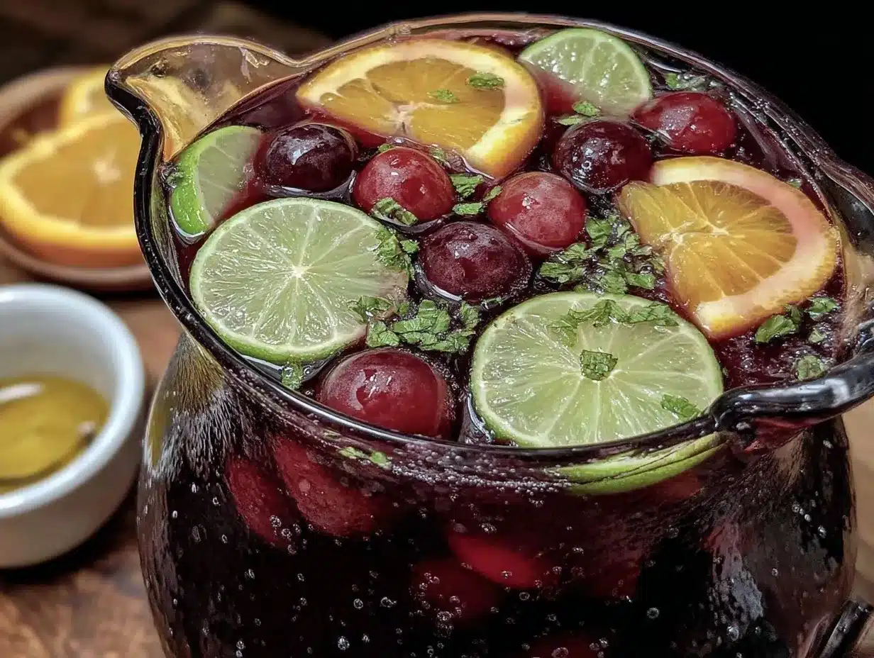 easy classic red wine sangria preparation steps