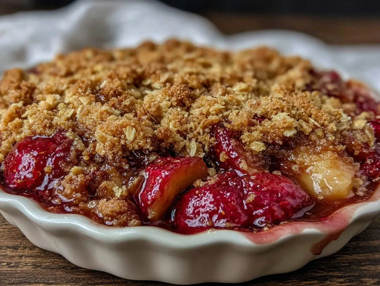 easy classic rhubarb crisp preparation steps