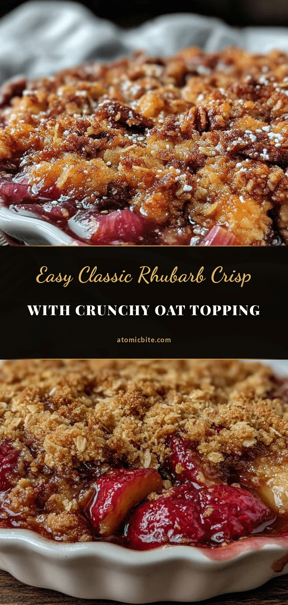 easy classic rhubarb crisp recipe